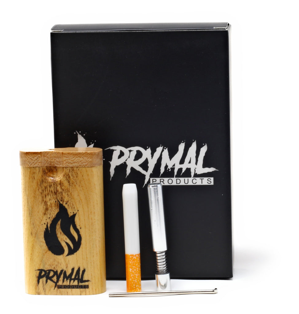 Wooden Dugout and two one-hitters with storage pouch - Prymal Products